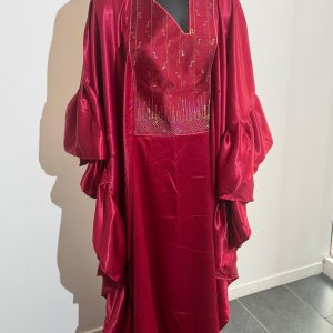 Robe Satin - Manche Froufrou